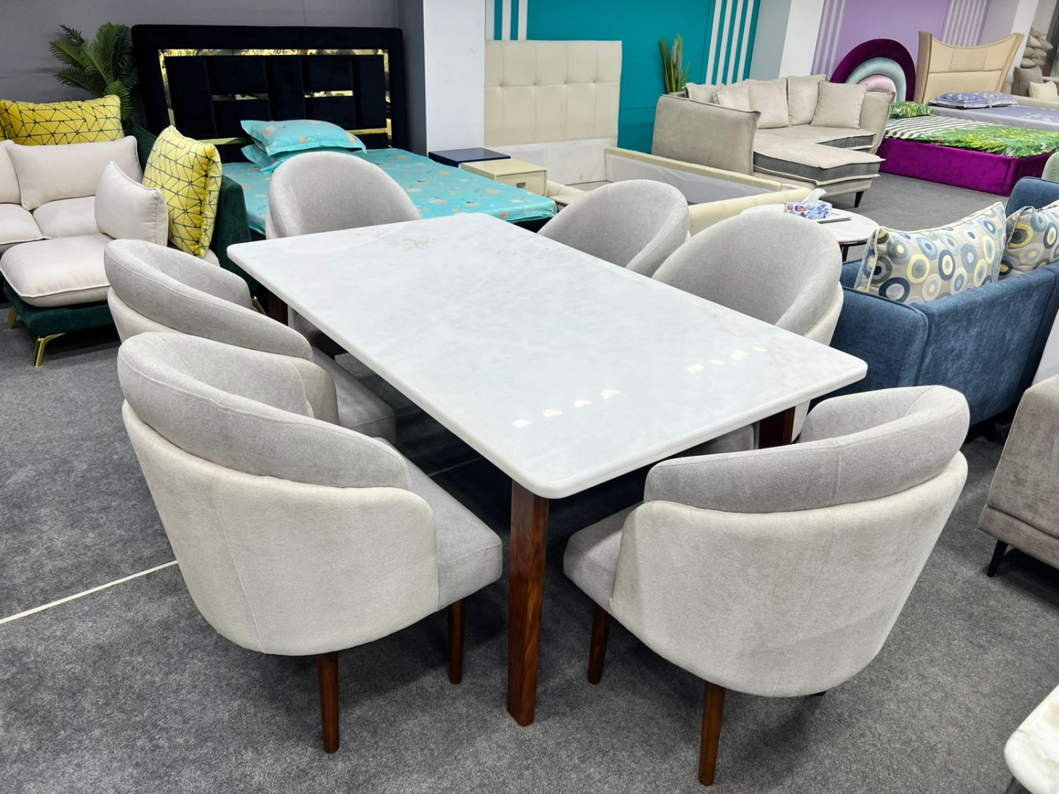 Marble  Dining Table Set